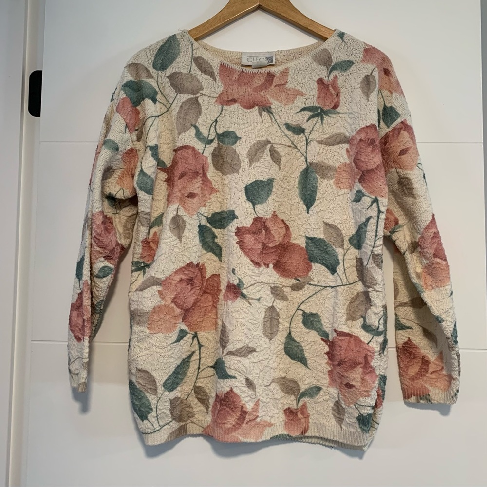 Cleo | Vintage Floral Sweater